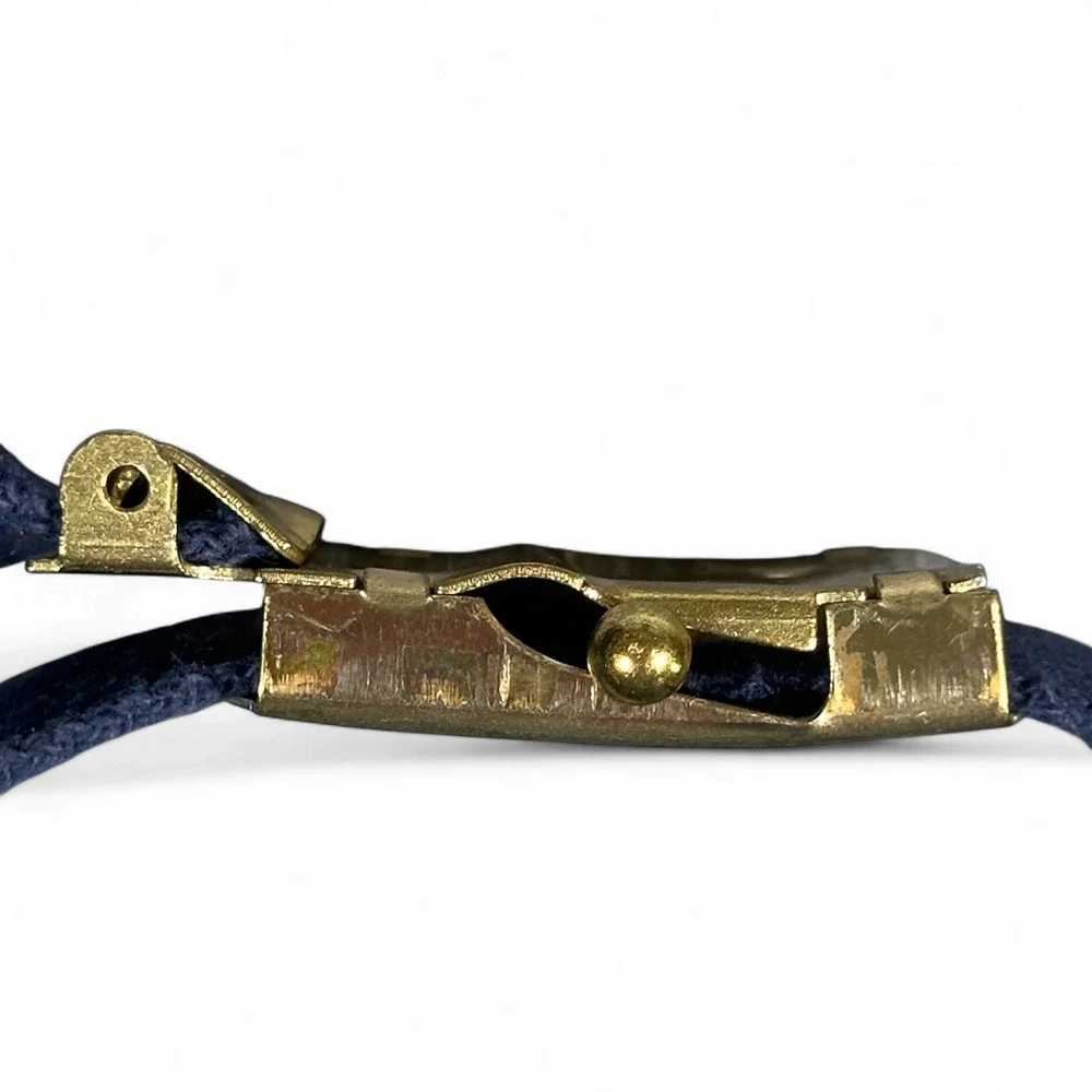 Vintage Levis Belt Mens 30 Blue Canvas Slide 1980 Olympic Games USA 80s